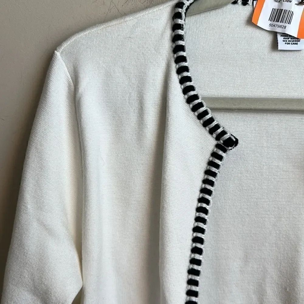 Magaschoni Long Line Open-front Cardigan S - Picture 2 of 6